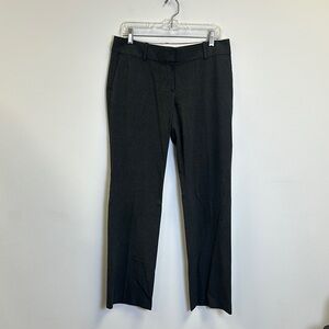 Ann Taylor Charcoal Gray Straight Leg Pants Tailored Design